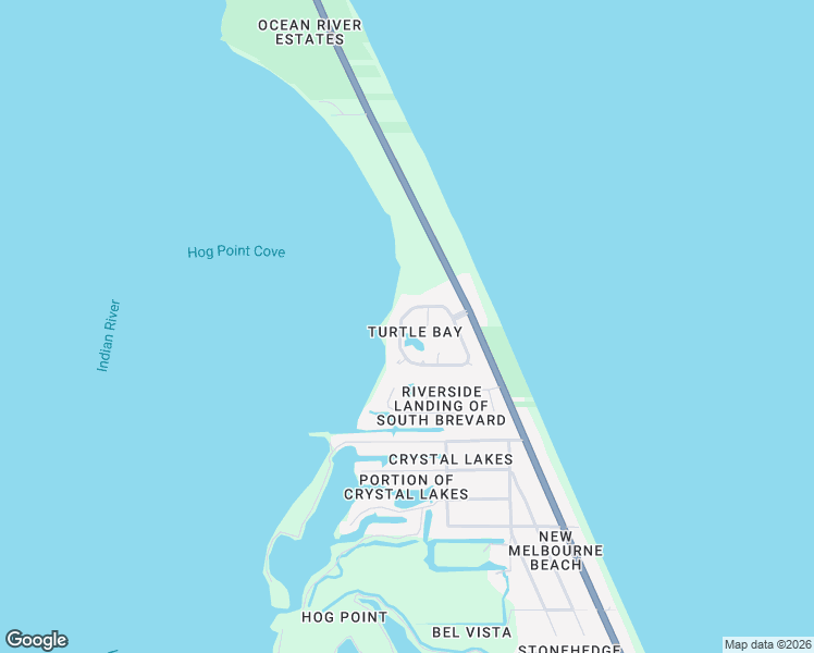 map of restaurants, bars, coffee shops, grocery stores, and more near 245 Loggerhead Drive in Melbourne Beach