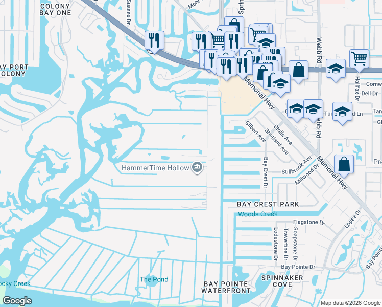 map of restaurants, bars, coffee shops, grocery stores, and more near 4868 Troydale Road in Tampa