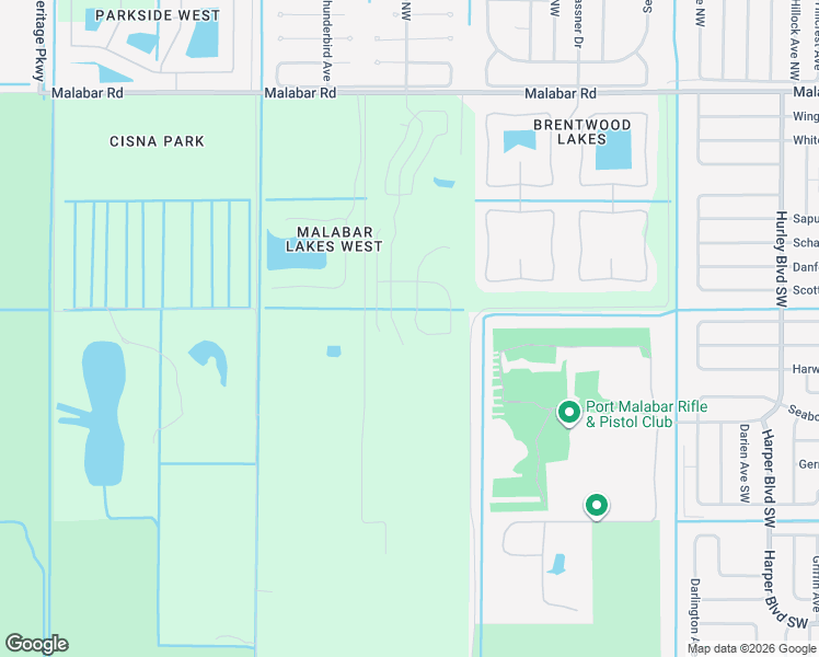 map of restaurants, bars, coffee shops, grocery stores, and more near 700-798 Flying U Lane in Palm Bay