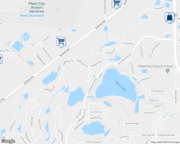 map of restaurants, bars, coffee shops, grocery stores, and more near 2601 Eagle Greens Drive in Plant City