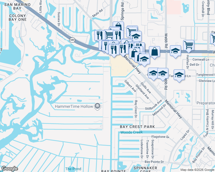 map of restaurants, bars, coffee shops, grocery stores, and more near 4913 Troydale Road in Tampa