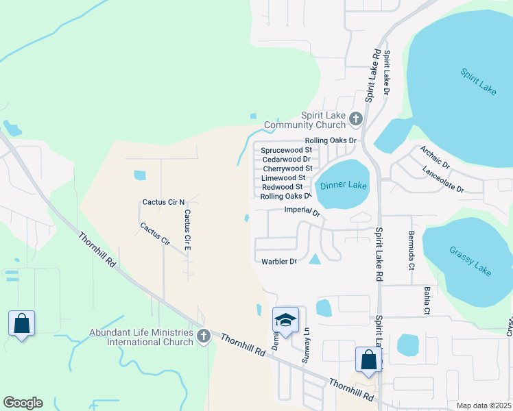 map of restaurants, bars, coffee shops, grocery stores, and more near 3752 Imperial Drive in Winter Haven