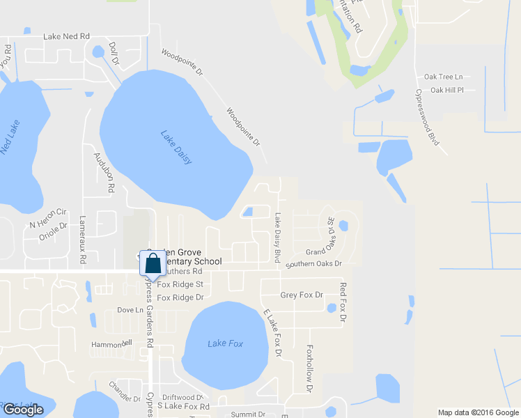 map of restaurants, bars, coffee shops, grocery stores, and more near 325 Lake Daisy Loop in Winter Haven