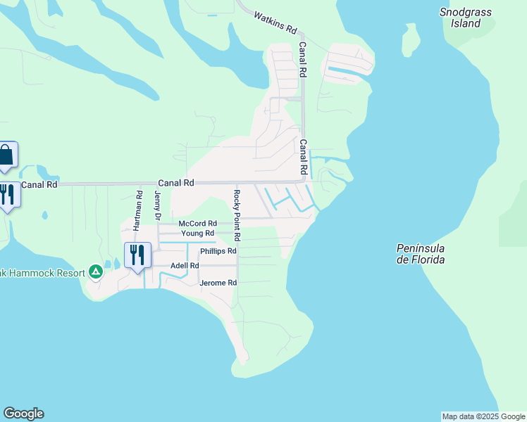 map of restaurants, bars, coffee shops, grocery stores, and more near 6655 Cypress Drive in Lake Wales