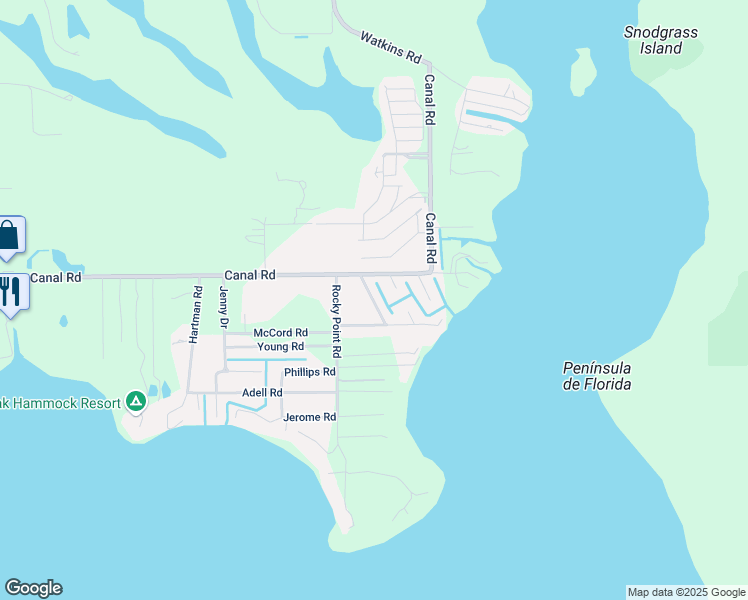 map of restaurants, bars, coffee shops, grocery stores, and more near 6655 Cypress Drive in Lake Wales