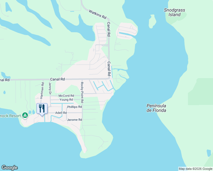 map of restaurants, bars, coffee shops, grocery stores, and more near 3735 Pine Circle in Lake Wales