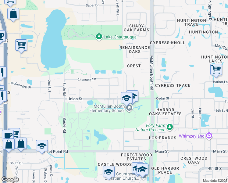 map of restaurants, bars, coffee shops, grocery stores, and more near 2969 Elysium Way in Clearwater