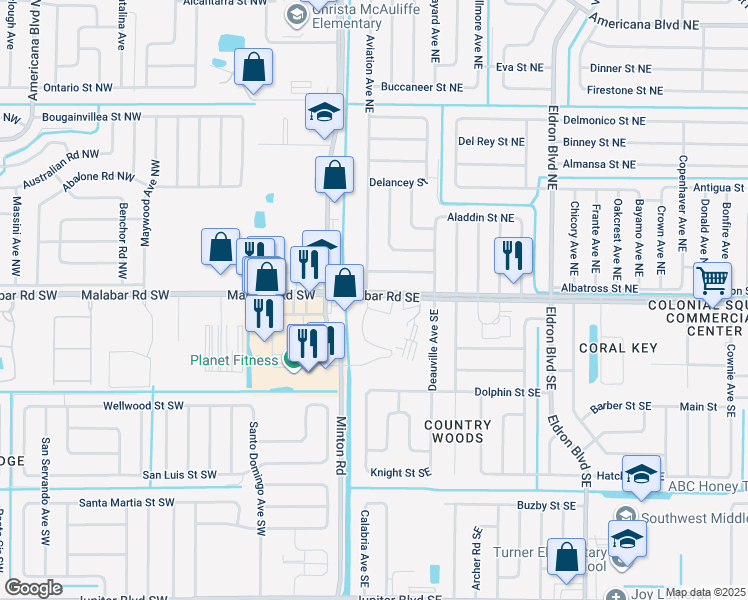 120 Malabar Road, Palm Bay FL Walk Score