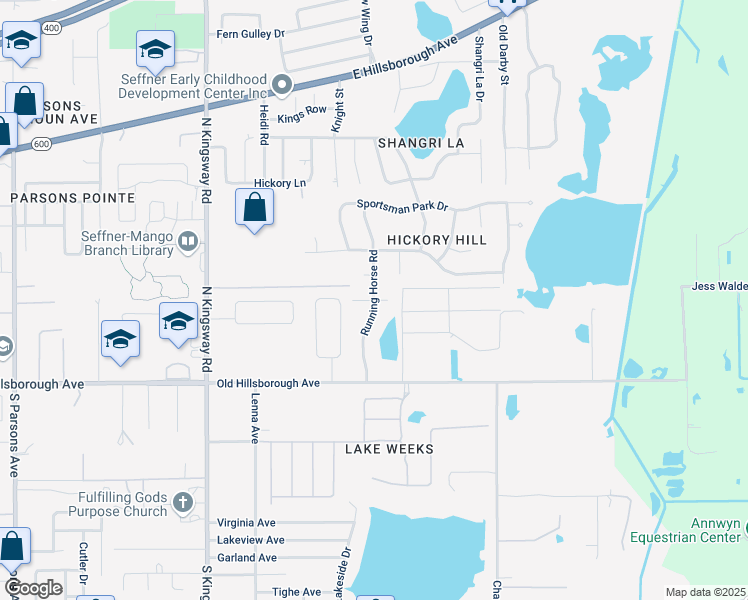 map of restaurants, bars, coffee shops, grocery stores, and more near 700 Thistle Drive in Seffner