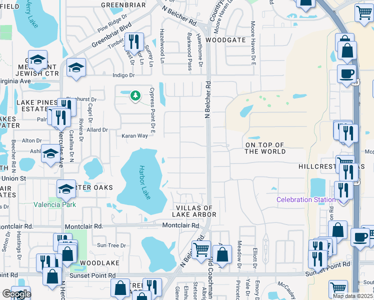 map of restaurants, bars, coffee shops, grocery stores, and more near 2256 Philippine Drive in Clearwater