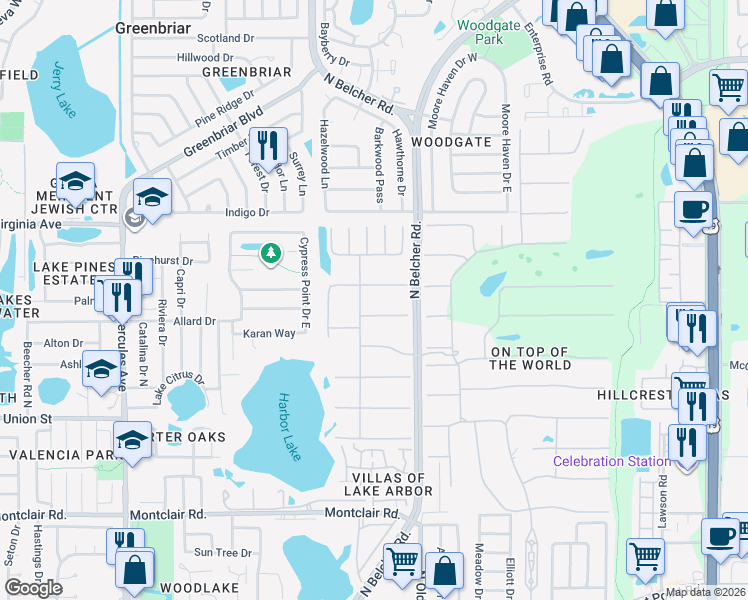 map of restaurants, bars, coffee shops, grocery stores, and more near in Pinellas County