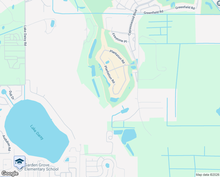 map of restaurants, bars, coffee shops, grocery stores, and more near 2971 Plantation Road in Winter Haven