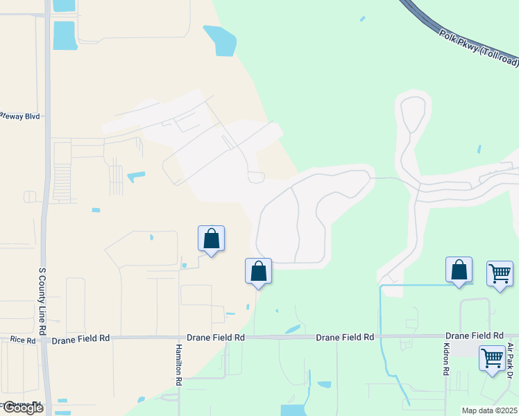 map of restaurants, bars, coffee shops, grocery stores, and more near 4050 Whistlewood Circle in Lakeland