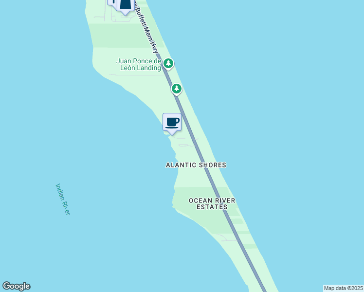 map of restaurants, bars, coffee shops, grocery stores, and more near 26 Cove Road in Melbourne Beach