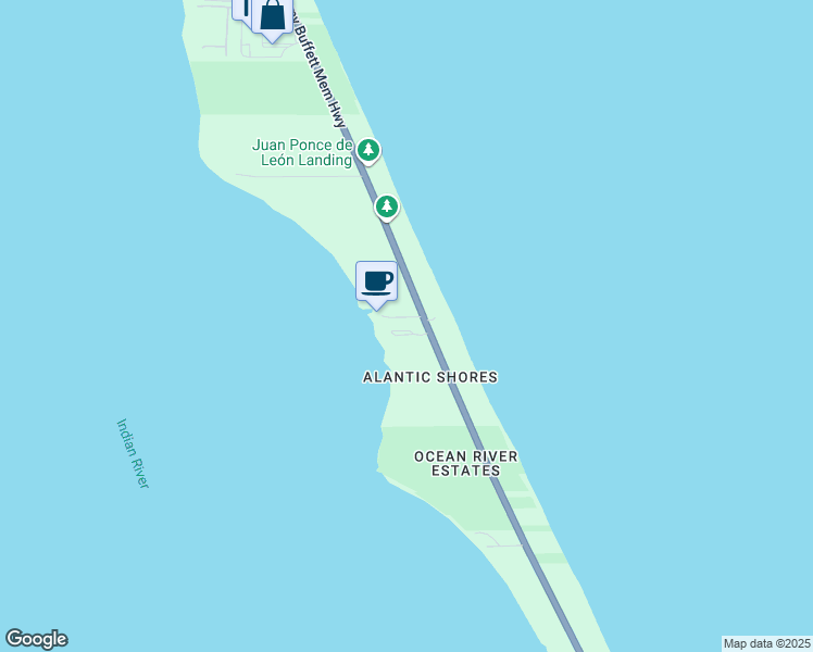 map of restaurants, bars, coffee shops, grocery stores, and more near 26 Cove Road in Melbourne Beach