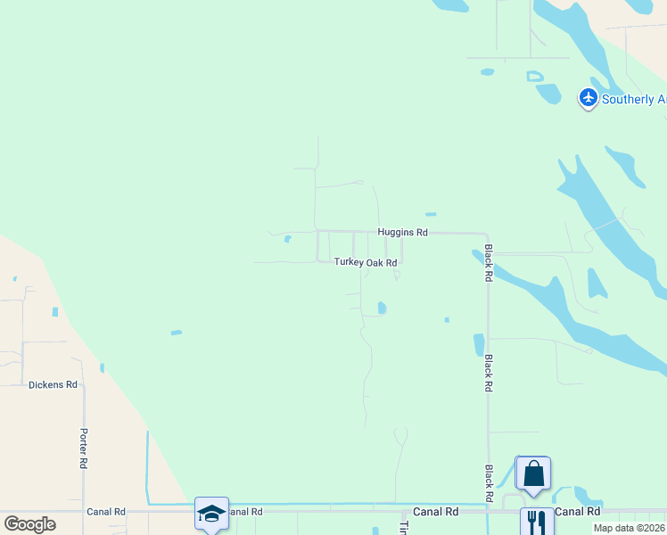 map of restaurants, bars, coffee shops, grocery stores, and more near 2416 Turkey Oak Road in Lake Wales