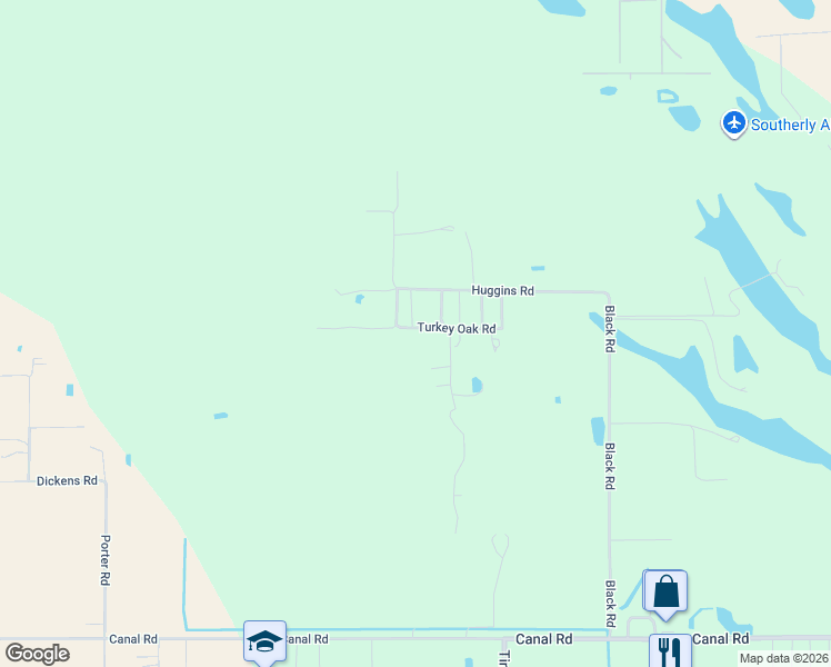 map of restaurants, bars, coffee shops, grocery stores, and more near 2416 Turkey Oak Road in Lake Wales