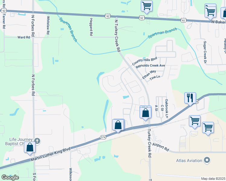 map of restaurants, bars, coffee shops, grocery stores, and more near 4720 South Dawnmeadow Court in Plant City