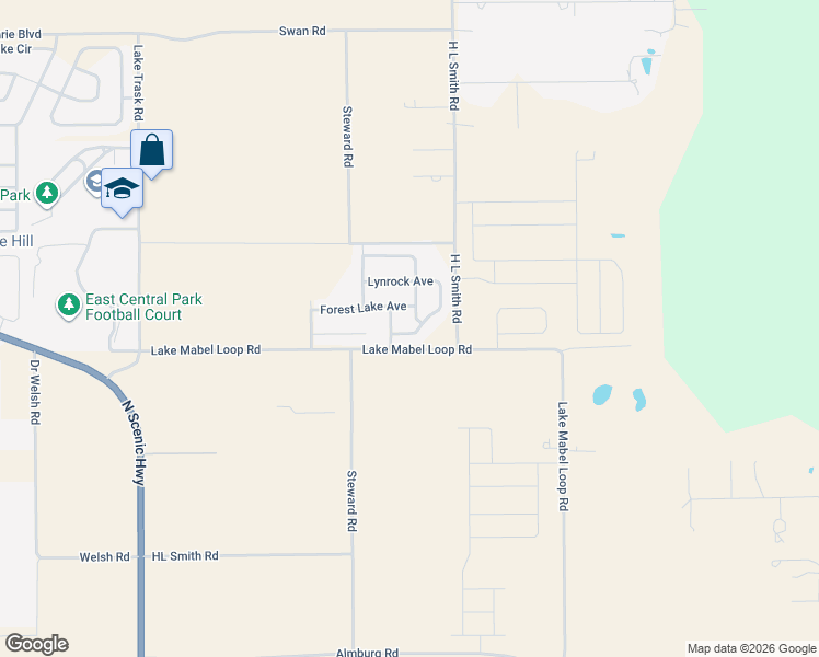 map of restaurants, bars, coffee shops, grocery stores, and more near 3122 Sandhurst Place in Dundee