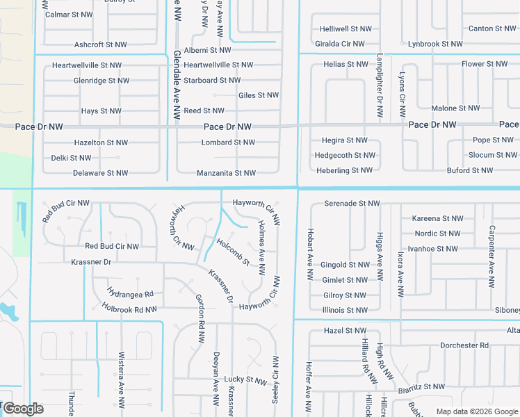 map of restaurants, bars, coffee shops, grocery stores, and more near 1569 Hayworth Circle Northwest in Palm Bay