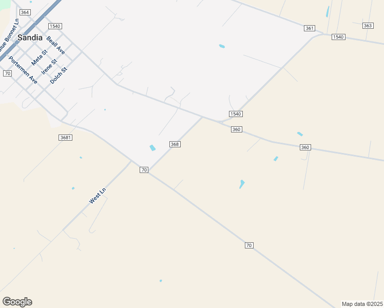 map of restaurants, bars, coffee shops, grocery stores, and more near 859 Farm to Market Road 70 in Sandia
