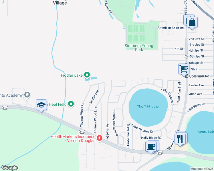 map of restaurants, bars, coffee shops, grocery stores, and more near 4549 Ashford Drive in Winter Haven
