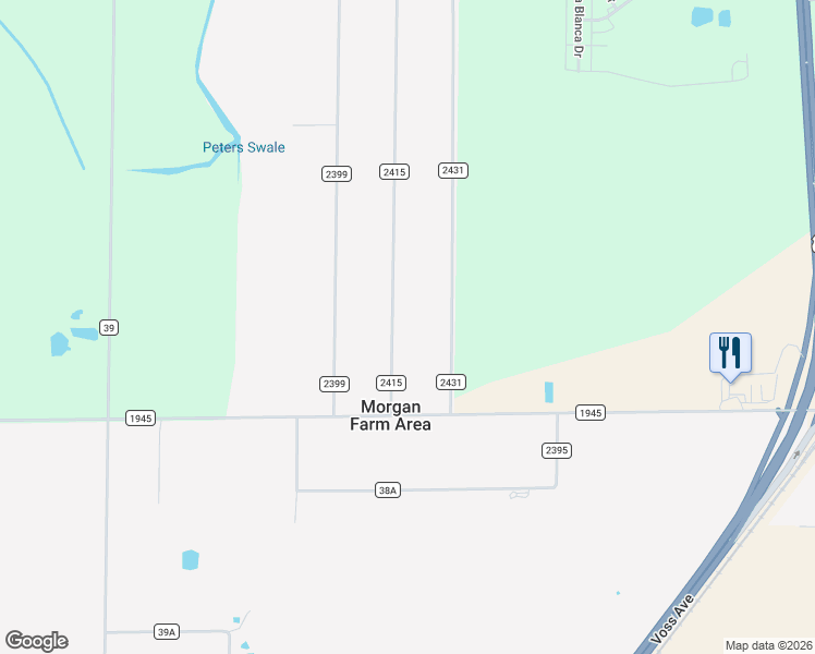 map of restaurants, bars, coffee shops, grocery stores, and more near 7590 County Road 2415 in Sinton