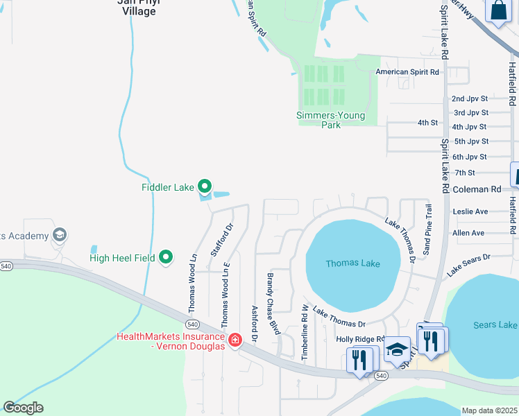 map of restaurants, bars, coffee shops, grocery stores, and more near 4549 Ashford Drive in Winter Haven
