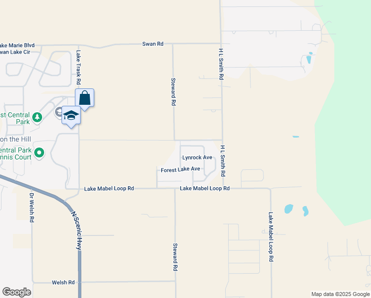 map of restaurants, bars, coffee shops, grocery stores, and more near 3825 Spring Creek Road in Dundee