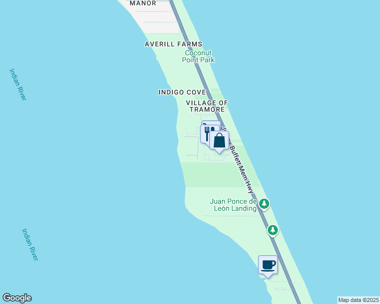 map of restaurants, bars, coffee shops, grocery stores, and more near 212 Glengarry Ave in Melbourne Beach