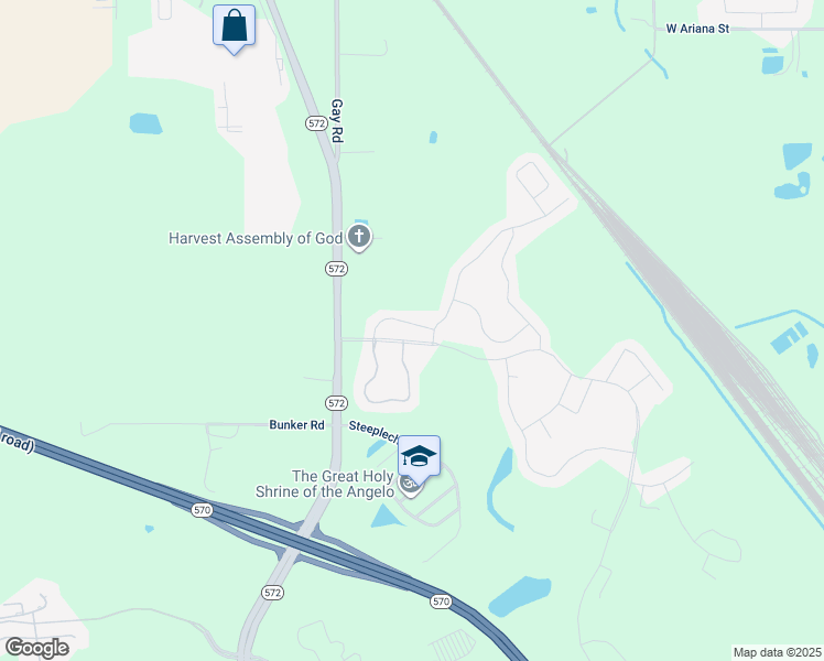 map of restaurants, bars, coffee shops, grocery stores, and more near 3328 Tawny Grove Place in Lakeland