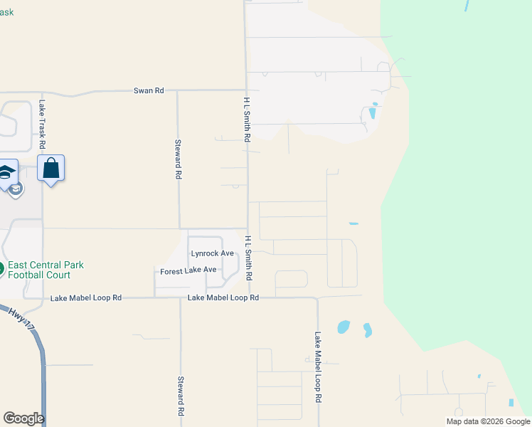 map of restaurants, bars, coffee shops, grocery stores, and more near 5800-8556 H L Smith Road in Polk County