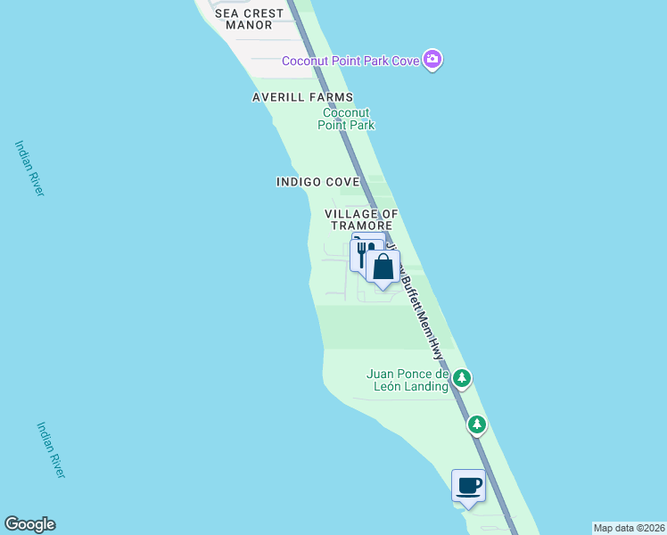 map of restaurants, bars, coffee shops, grocery stores, and more near 212 Glengarry Avenue in Melbourne Beach