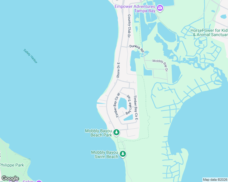 map of restaurants, bars, coffee shops, grocery stores, and more near 601 Shore Drive East in Oldsmar
