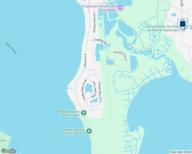 map of restaurants, bars, coffee shops, grocery stores, and more near 502 Timber Bay Circle East in Oldsmar