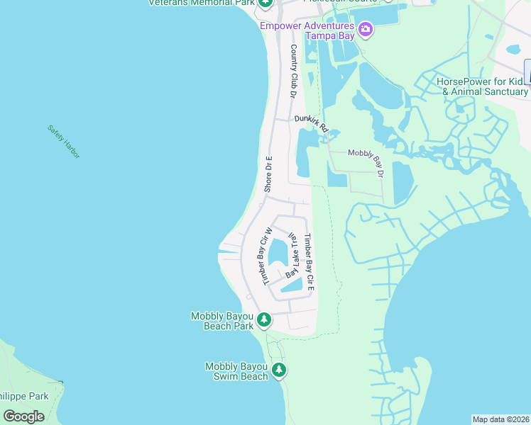 map of restaurants, bars, coffee shops, grocery stores, and more near 507 Shore Drive East in Oldsmar