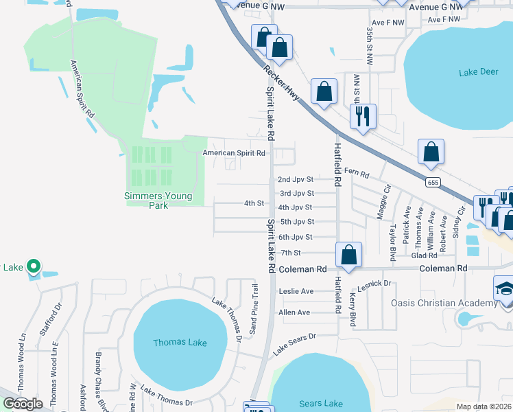 map of restaurants, bars, coffee shops, grocery stores, and more near 208 4th Street in Jan Phyl Village