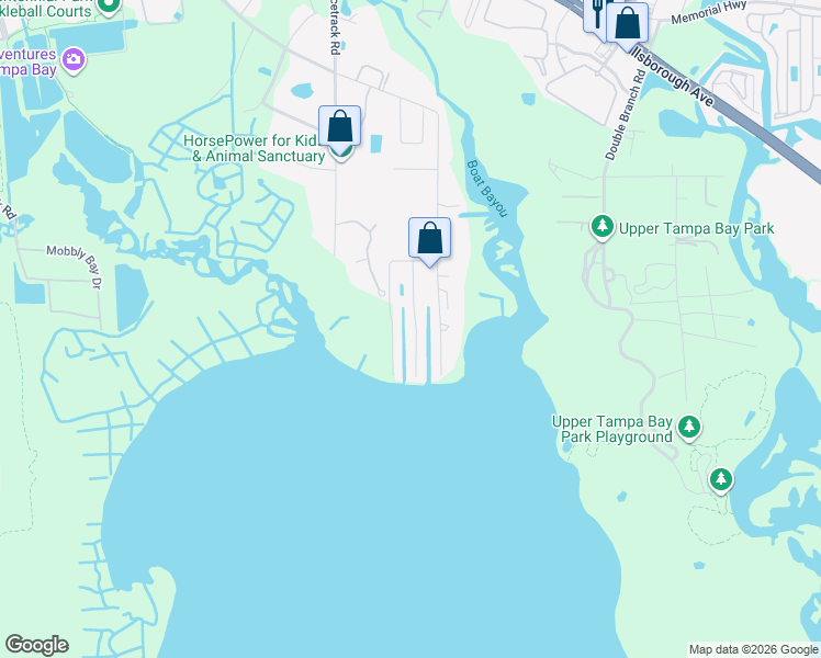 map of restaurants, bars, coffee shops, grocery stores, and more near 7418 Seagull Way in Tampa