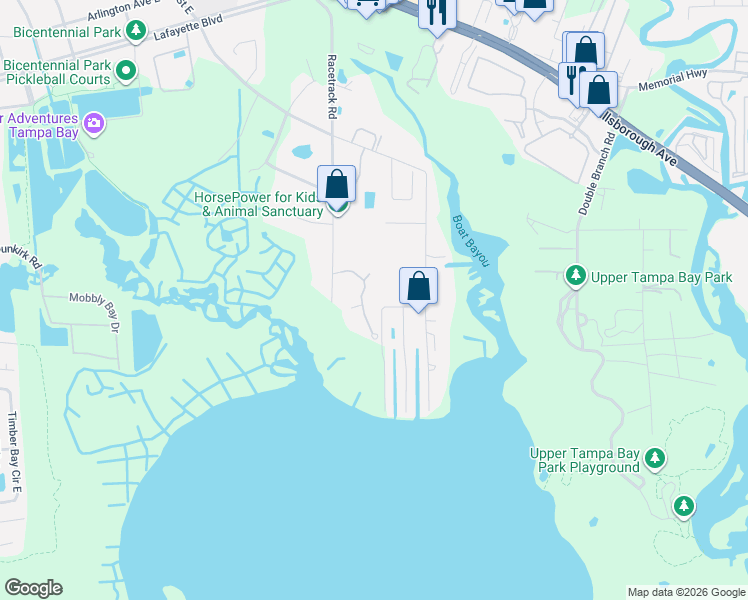 map of restaurants, bars, coffee shops, grocery stores, and more near 7845 Marsh Pointe Drive in Tampa