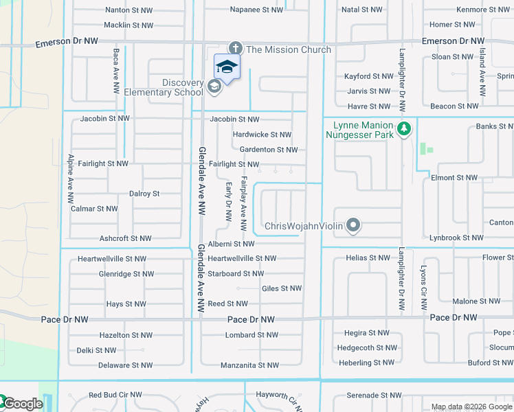 map of restaurants, bars, coffee shops, grocery stores, and more near 1022 Big Horn Cir NW in Palm Bay
