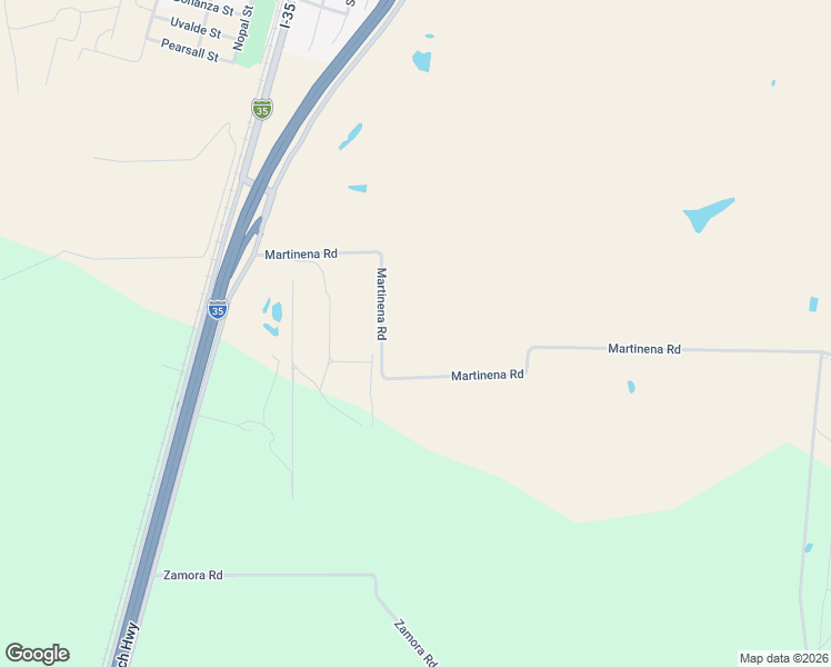 map of restaurants, bars, coffee shops, grocery stores, and more near Martinena Road in Encinal