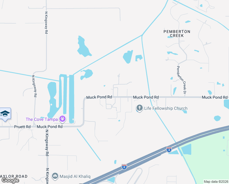 map of restaurants, bars, coffee shops, grocery stores, and more near 6324 Muck Pond Road in Seffner
