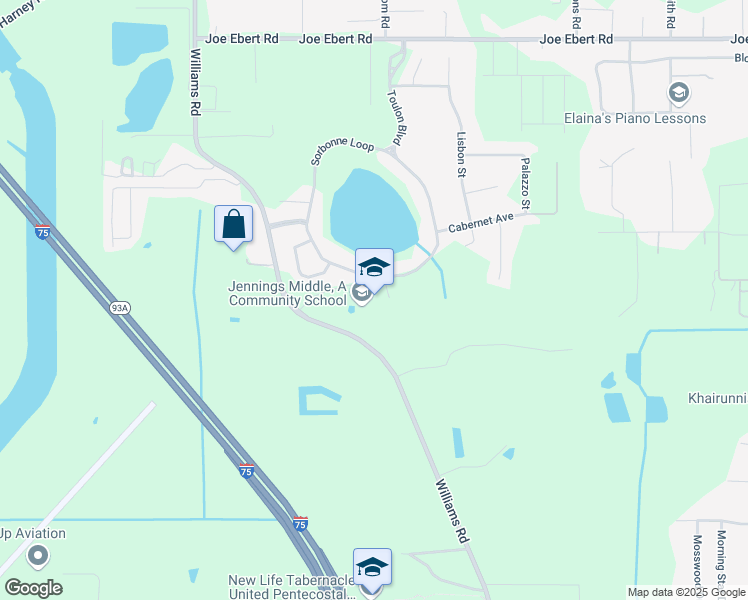 map of restaurants, bars, coffee shops, grocery stores, and more near 9325 Governors Run Drive in Seffner