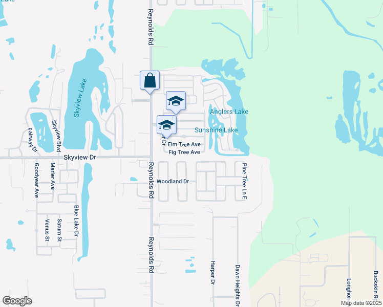 map of restaurants, bars, coffee shops, grocery stores, and more near 272 Fig Tree Avenue in Lakeland