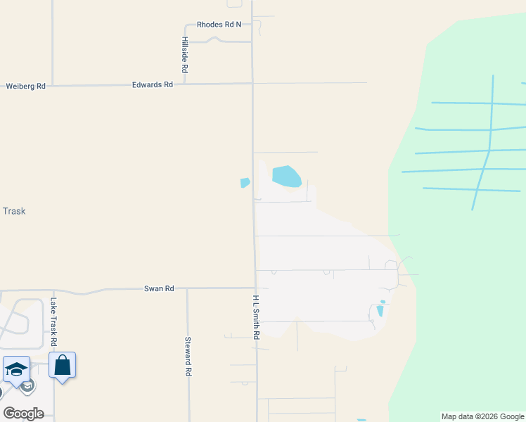 map of restaurants, bars, coffee shops, grocery stores, and more near 3025 Windy Hill Road in Haines City