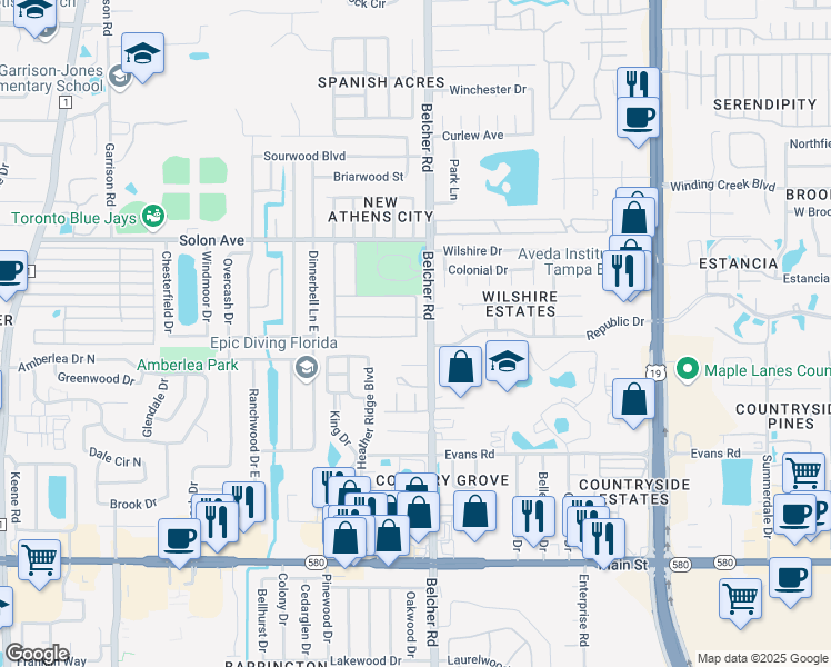 map of restaurants, bars, coffee shops, grocery stores, and more near 2 John F Kennedy Street in Dunedin