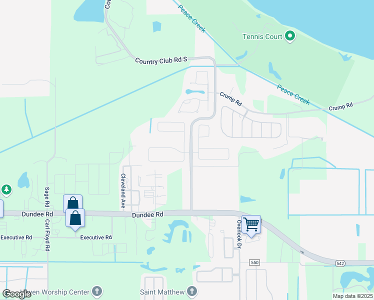 map of restaurants, bars, coffee shops, grocery stores, and more near 4712 Summerfield Circle in Winter Haven