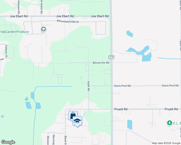 map of restaurants, bars, coffee shops, grocery stores, and more near 6615 Stark Road in Seffner