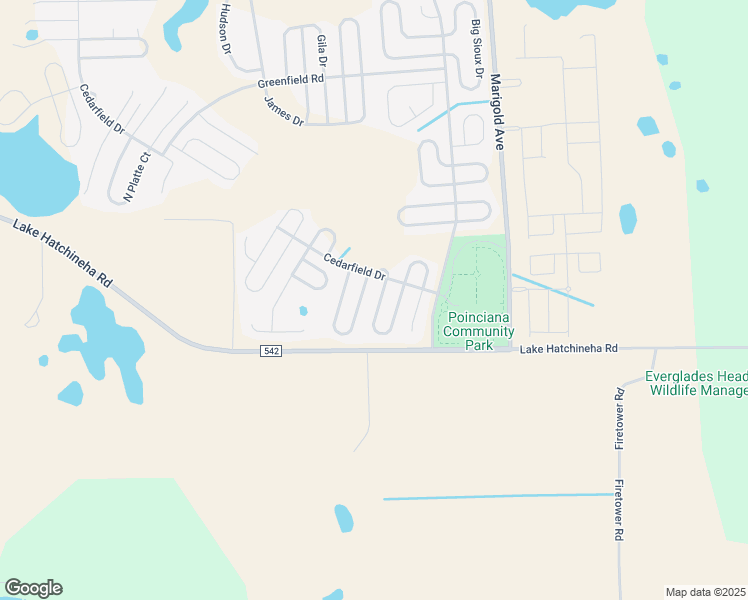 map of restaurants, bars, coffee shops, grocery stores, and more near 911 Cumberland Drive in Poinciana