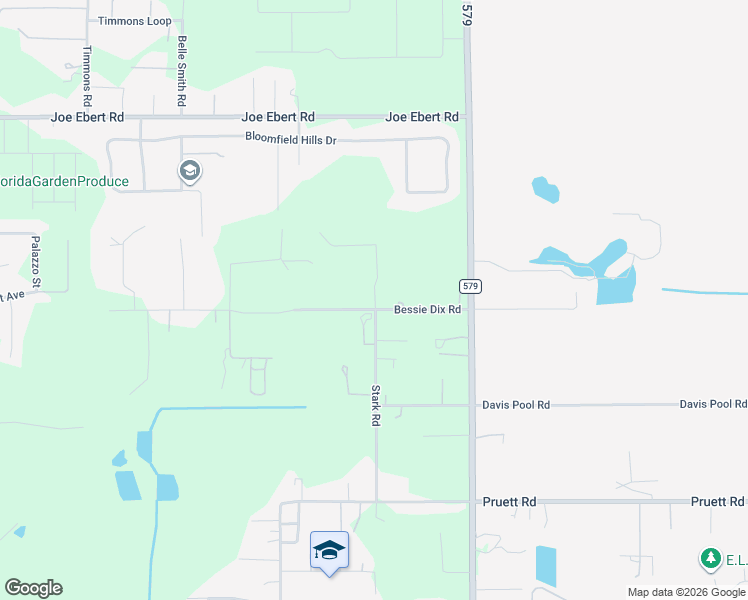 map of restaurants, bars, coffee shops, grocery stores, and more near 11502 Bessie Dix Road in Seffner